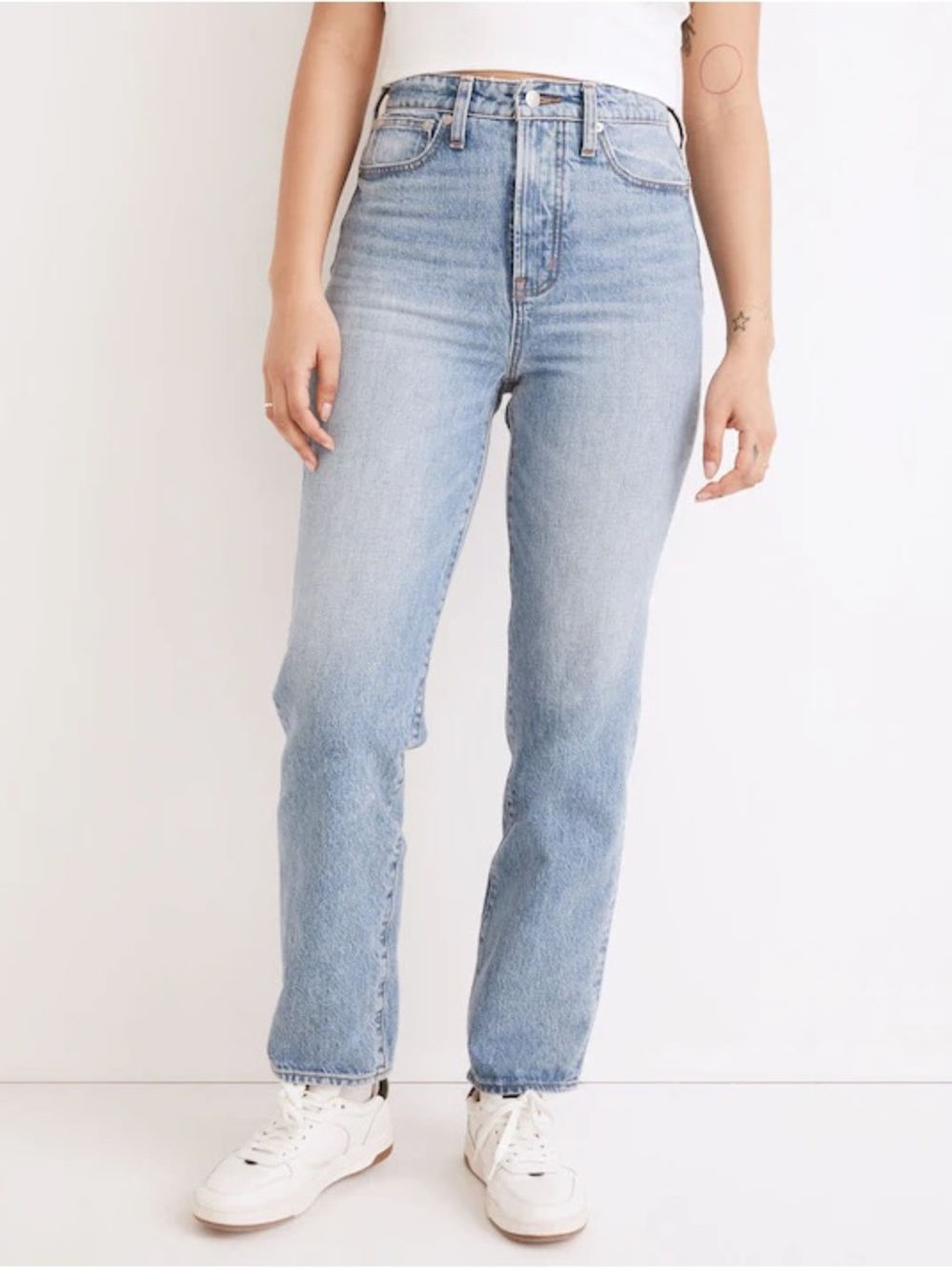 Madewell Light Blue High-Rise The Curvy Perfect Vintage Straight Jean